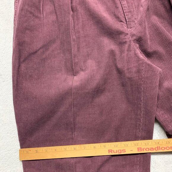 VINTAGE Ralph Lauren Polo Pants Mens 35X30/32 Purple Corduroy Trouser Baggy Rare - Picture 12 of 12